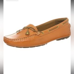 Clark's Artisan Caramel Brown Leather Driving Moccasins Loafers size 9.5M